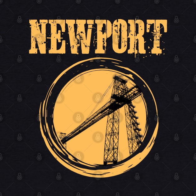 Newport Transporter Bridge, Newport supporter by Teessential